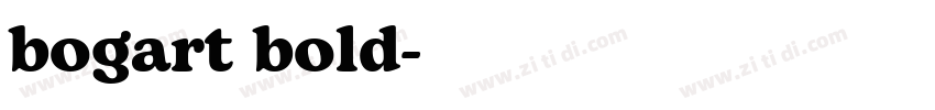 bogart bold字体转换